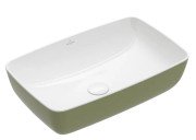 Раковина для ванной Villeroy & Boch Artis 58х38,5 см без перелива TitanCeram sage green (зеленый шалфей) 417258BCS8