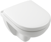 Унітаз підвісний Villeroy & Boch O.Novo 36х49 см із сидінням санітарна кераміка CeramicPlus альпійський білий 5688HRR1