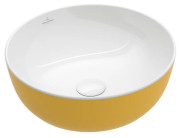 Раковина для ванной Villeroy & Boch Artis ⌀43 см без перелива TitanCeram Indian summer (желтый) 417943BCW9