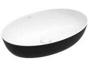 Раковина для ванной Villeroy & Boch Artis 61х41 см без перелива TitanCeram coal black (угольно-черный) 419861BCT8
