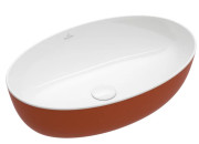 Раковина для ванної Villeroy & Boch Artis 61х41 см без переливу TitanCeram rust (іржа) 419861BCW8