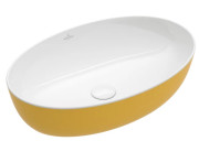 Раковина для ванної кімнати Villeroy & Boch Artis 61х41 см без переливу TitanCeram Indian summer (жовтий) 419861BCW9