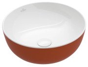 Раковина для ванної кімнати Villeroy & Boch Artis ⌀43 см без переливу TitanCeram rust (іржа) 417943BCW8