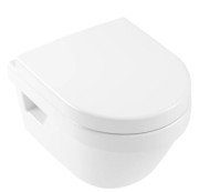 Унитаз подвесной Villeroy & Boch Architectura 35х48 см с крышкой санитарная керамика CeramicPlus альпийский белый 4687HRR1