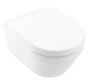 Унитаз подвесной Villeroy & Boch Architectura 37х53 см с крышкой санитарная керамика CeramicPlus альпийский белый 4694HRR1