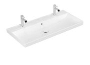 Раковина Villeroy & Boch Avento 100х47 см с переливом санитарная керамика CeramicPlus каменный белый 4156A4RW