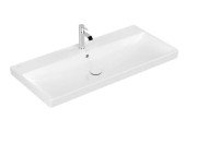 Раковина Villeroy & Boch Avento 100х47 см с переливом санитарная керамика альпийский белый 4156A501