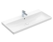 Раковина Villeroy & Boch Avento 100х47 см с переливом санитарная керамика CeramicPlus альпийский белый 4156A5R1