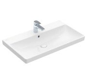 Раковина Villeroy & Boch Avento 80х47 см с переливом санитарная керамика CeramicPlus альпийский белый 415680R1