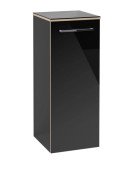 Шкафчик для ванной Villeroy & Boch Avento 35х40,4 см петли слева МДФ с акриловым покрытием стекло черное A89500B3