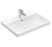 Раковина Villeroy & Boch Avento 65х47 см с переливом санитарная керамика CeramicPlus каменный белый 415865RW
