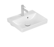 Раковина Villeroy & Boch Avento 45х37 см с переливом санитарная керамика CeramicPlus каменный белый 735845RW