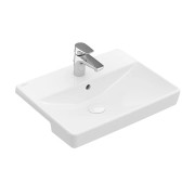 Раковина Villeroy & Boch Avento 55х44 см нешлифованная санитарная керамика CeramicPlus альпийский белый 4A0655R1