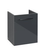 Тумба под раковину Villeroy & Boch Avento 43х38,4 см петли слева МДФ с акриловым покрытием стекло серое A88700B1