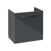 Тумба под раковину Villeroy & Boch Avento 53х38,4 см петли слева МДФ с акриловым покрытием стекло серое A88800B1