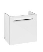 Тумба під раковину Villeroy&Boch Avento 53х38,4 см петлі праворуч МДФ з акриловим покриттям скло біле A88801B4