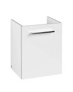 Тумба під раковину Villeroy&Boch Avento 43х38,4 см петлі праворуч МДФ з акриловим покриттям скло біле A88701B4