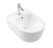 Біде підвісне Villeroy & Boch Avento 37х53 см санітарна кераміка CeramicPlus кам'яний білий 540500RW