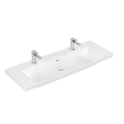 Раковина Villeroy & Boch Subway 3.0 130х47,5 см TitanCeram CeramicPlus каменный белый 4A70D4RW