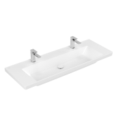 Раковина Villeroy & Boch Subway 3.0 130х47,5 см TitanCeram CeramicPlus каменный белый 4A70D1RW