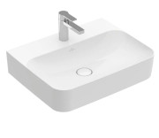 Раковина Villeroy & Boch Finion 60х47 см із прихованим переливом шліфована TitanCeram CeramicPlus альпійський білий 41686CR1
