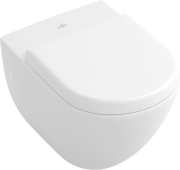 Унитаз подвесной Villeroy & Boch Subway 37х56 см санитарная керамика CeramicPlus альпийский белый 660310R1