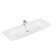 Раковина Villeroy & Boch Subway 3.0 130х47,5 см TitanCeram CeramicPlus кам'яний білий 4A70D5RW
