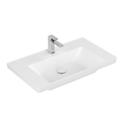 Раковина Villeroy & Boch Subway 3.0 80х47 см TitanCeram CeramicPlus каменный белый 4A7081RW
