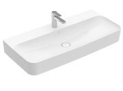 Раковина Villeroy & Boch Finion 100х47 см со скрытым переливом TitanCeram CeramicPlus каменный белый 4168ABRW