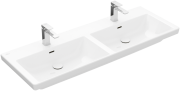 Раковина Villeroy & Boch Subway 3.0 130х47,5 см з переливом TitanCeram CeramicPlus кам'яний білий 4A71D5RW