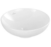 Раковина Villeroy & Boch Loop & Friends ⌀42 см без перелива TitanCeram CeramicPlus альпийский белый 4A4601R1