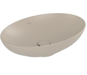 Раковина Villeroy & Boch Loop & Friends 56х38 см з переливом TitanCeram CeramicPlus мигдаль 4A4700AM