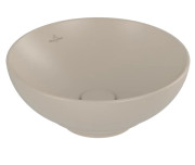 Раковина Villeroy & Boch Loop & Friends ⌀38 см без переливу TitanCeram CeramicPlus мигдаль 4A4501AM