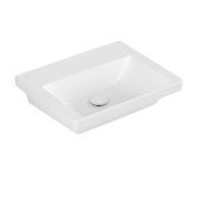 Раковина Villeroy & Boch Subway 3.0 55х44 см санітарна кераміка CeramicPlus кам'яний білий 4A7058RW