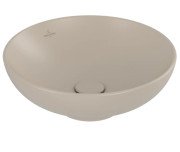 Раковина Villeroy & Boch Loop & Friends ⌀42 см без переливу TitanCeram CeramicPlus мигдаль 4A4601AM