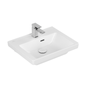 Раковина Villeroy & Boch Subway 3.0 50х40 см санитарная керамика CeramicPlus каменный белый 437050RW