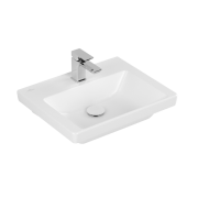 Раковина Villeroy & Boch Subway 3.0 50х40 см санітарна кераміка CeramicPlus кам'яний білий 437051RW