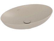 Раковина Villeroy & Boch Loop & Friends 62х42 см с переливом TitanCeram CeramicPlus миндаль 4A4800AM