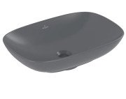 Раковина Villeroy & Boch Loop & Friends 56х38 см із переливом TitanCeram CeramicPlus графіт 4A4900i4