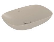 Раковина Villeroy & Boch Loop & Friends 56х38 см с переливом TitanCeram CeramicPlus миндаль 4A4900AM