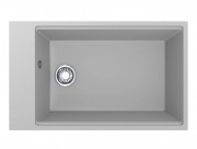 Миття для кухні Miraggio Lagoon 76х46 см кварцовий пісок Mirastone білий 0002090