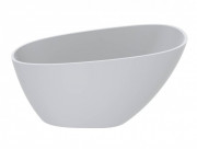 Ванна із штучного каменю Miraggio Valeria 140x74 см литий мармур Miramarble білий матовий 69125548