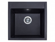 Мийка для кухні Miraggio Bodrum 50,8х49,5 см кварцовий пісок Mirastone чорний 0002245