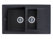 Мийка для кухні Miraggio LaPas 78,6х48,9 см кварцовий пісок Mirastone чорний 0002247