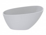 Ванна із штучного каменю Miraggio Valeria 140x74 см литий мармур Miramarble білий матовий 69125548