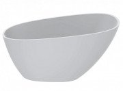 Ванна із штучного каменю Miraggio Valeria 140x74 см литий мармур Mirasoft білий 69125549