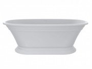 Ванна из искусственного камня Miraggio Anastasia 175x80 см литой мрамор Mirasoft белый 69125623