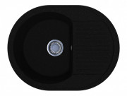 Мойка для кухни Miraggio Lagos 61,2х46,4 см кварцевый песок Mirastone черный 0000094