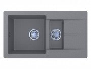  	Мийка для кухні Miraggio Austin 77,2х43 см кварцовий пісок Mirastone сірий 0000071