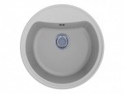 Мойка для кухни Miraggio Houston Ø49,5 см кварцевый песок Mirastone белый 0000089